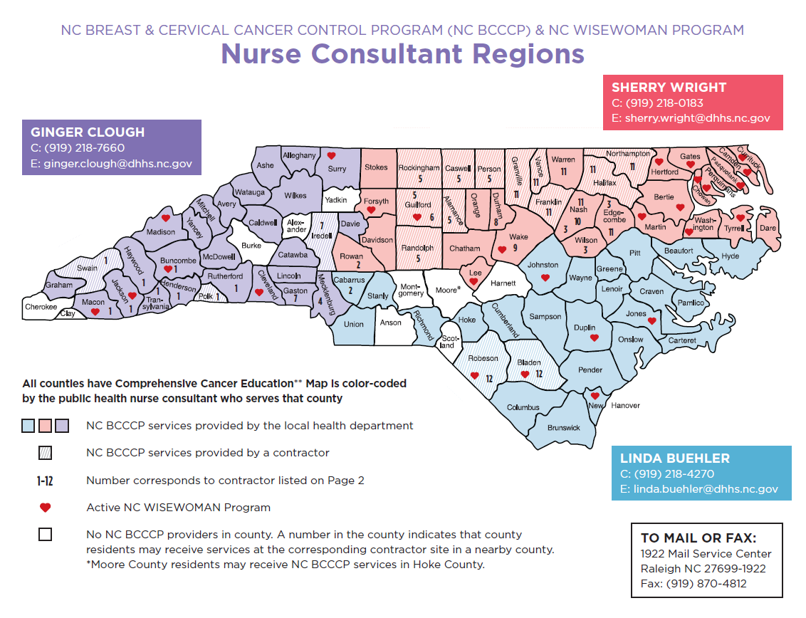 North Carolina BCCCP and WISEWOMAN Providers