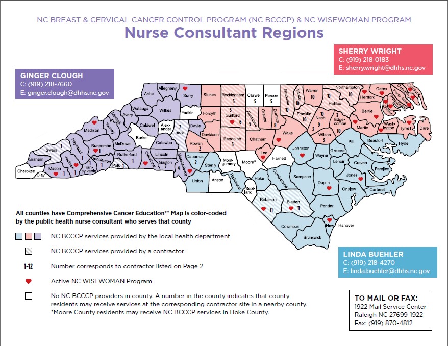 North Carolina BCCCP and WISEWOMAN Providers
